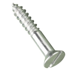 10x3/4 BZP Countersunk Slotted Woodscrew