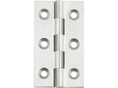 64x35x2.3mm Polished Chrome Plated Broad Brass Butt Hinge