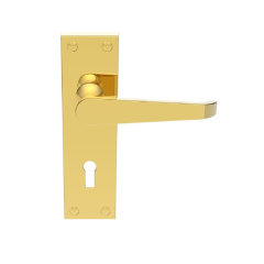 Victorian Polished Brass Lever Lock Handles 150x43mm