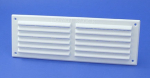 9inchx3inch White Fly Screened Louvre Vent