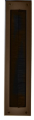 43mm x 275mm opening. Brown Letterbox Draught Excluder