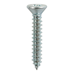 8x1 BZP Csk Pozi Self Tapping Screw