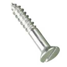 6x1 1/4 BZP Countersunk Slottd Woodscrew