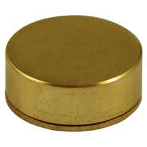 15mm Flat Polished Brass & Lacquered Coverhead 5ba