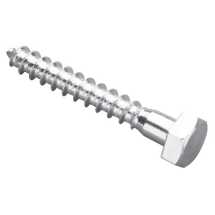 6x50mm BZP Hex Head Coach Screws