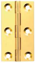 75x42x2mm Self Colour Broad Brass Butt Hinge