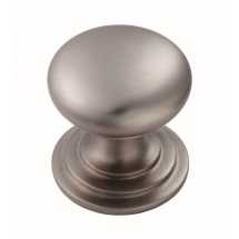 38mm VICTORIAN CUPBOARD KNOB ( ONE PIECE WITH FIXED ROSE) SC