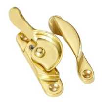 Lockable Fitch Fastener Polished Brass