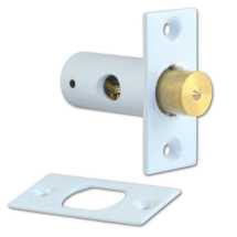 Window Bolt , Std Key - Carded White