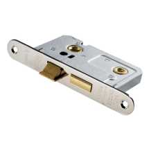 Economy Bathroom Lock 3inch Nickel Plated