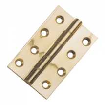 76x51x3mm DPBW Polished Brass Hinges