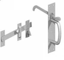 No.20/2S Light Suffolk Latches - Std. Thumb Piece BZP-E/Galv