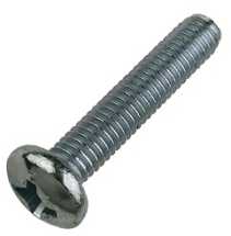 M3x40 BZP Pan Pozi Machine Screws