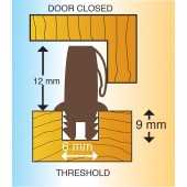 Threshold Sealing Bar 3m Brown