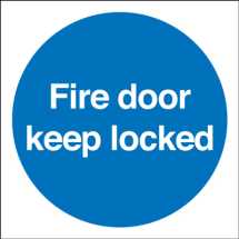 100X100 FIRE DOOR KEEP LOCKED