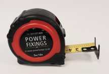 5m Power Fixings Premium Dual Printed 25mm Wide Tape Measure