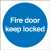 100X100 FIRE DOOR KEEP LOCKED